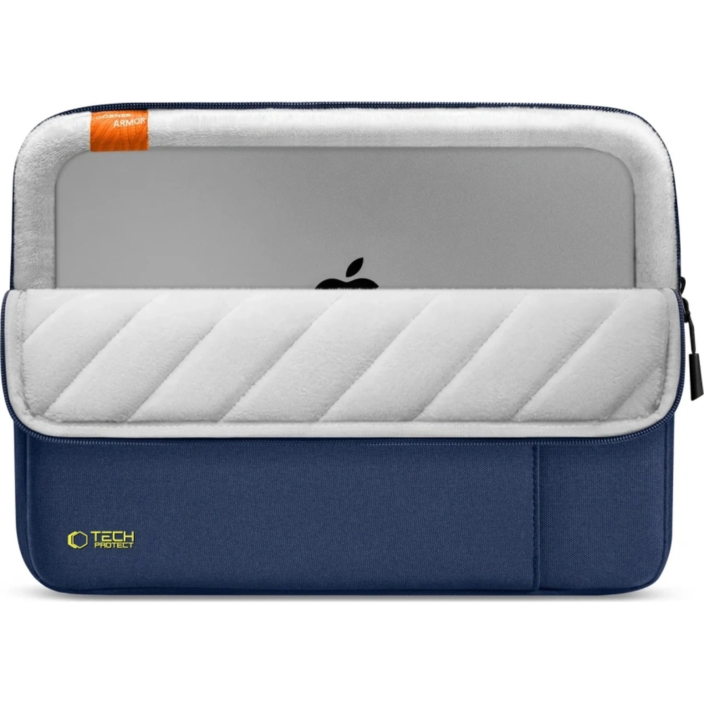 Uniwersalne etui na laptopa 13"-14" Tech-Protect Defender, granatowe.